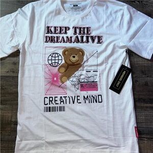 Members Only White Cotton Tee